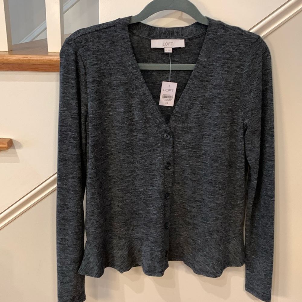 Gray brand new cardigan sweater Never worn Size XS